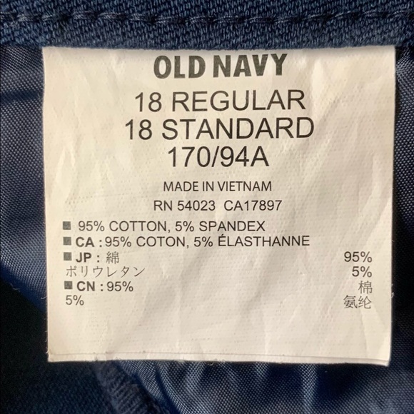 Old Navy_Navy Diva Pants w/ Anchor Print_Size 18 - Picture 7 of 9